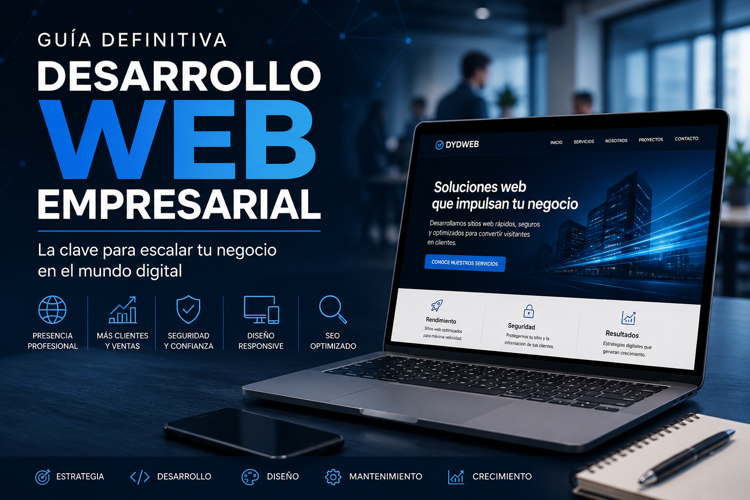 Desarrollo web empresarial: la guia definitiva para hacer crecer tu empresa en 2026